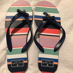 Kate Spade high-end flip flops, never worn